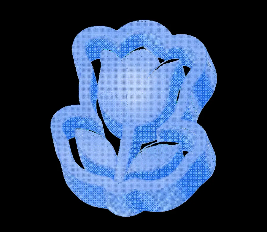 Cover art: a blue flower